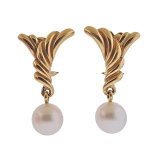 Angela Cummings Assael 18k Gold Pearl Earrings