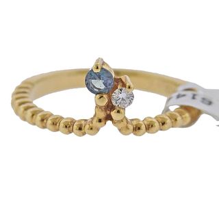 Mark Henry 18k Gold Alexandrite Diamond Ring