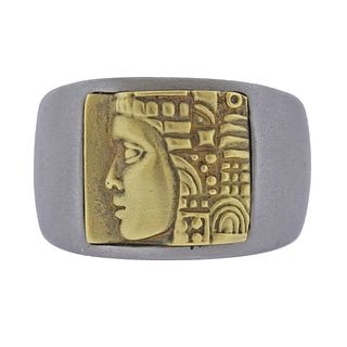Kieselstein Cord Women of the World Artsteel Gold Ring