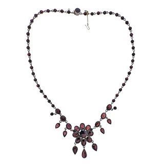 Antique Bohemian Garnet Necklace