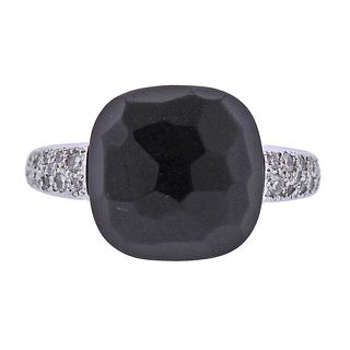 Pomellato Capri 18k Gold Onyx Diamond Ring
