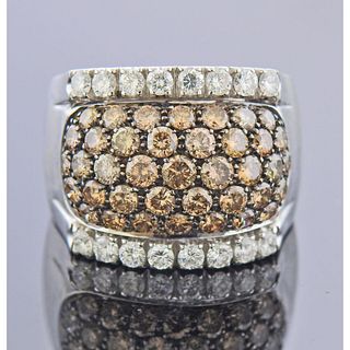18k Gold 3.11ctw Fancy Diamond Ring
