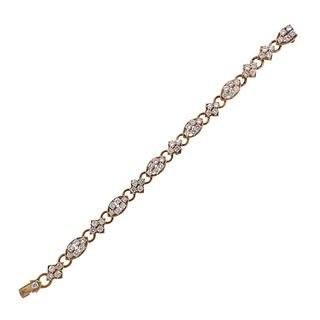 Van Cleef & Arpels France 18k Gold Diamond Bracelet