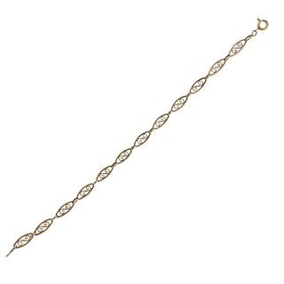 Antique French 18k Gold Link Bracelet