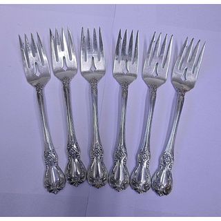 Towle Old Master Sterling Silver Salad Fork Set 6pc