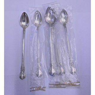 Towle Old Master Sterling Silver Iced Tea Spoon Set 8pc
