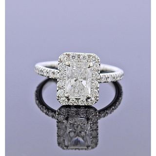 GIA 1.02ct E SI1 Diamond Gold Engagement Ring
