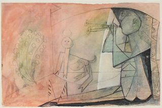 Pablo Picasso - Untitled (Double Flute II)