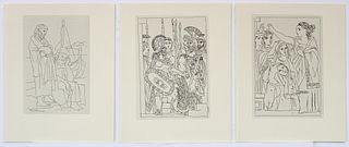 Pablo Picasso (After) - 3 Engravings from Lysistrata