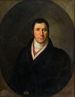 British School, Gentleman Portrait, Ca. 1820