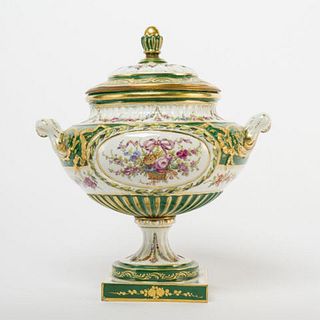 Sèvres Style Porcelain Lidded Centrepiece