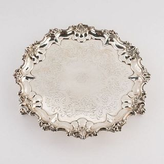 Sterling Silver Footed Salver, London, 1846