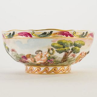 Continental Porcelain Bowl, 20th Century