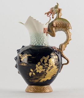 Continental Decorated Porcelain Ewer