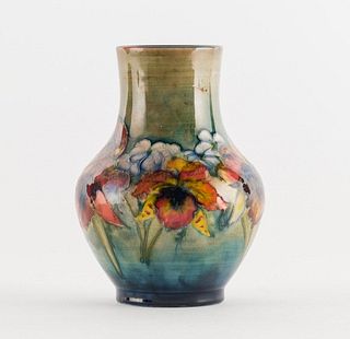 William Moorcroft Flambé Orchid Vase
