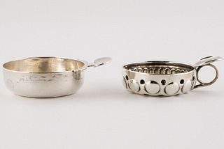 French Silver Tastevins, 19th Century