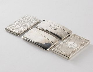 Sterling Silver Calling Card Cases, 20th Century