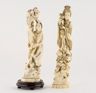Japanese Carvings, Late 19th Century