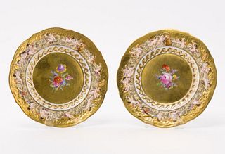 Capodimonte Cabinet Plates, Late 19th Century