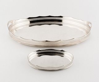 Silver Plated Trays, Early 20th Century
