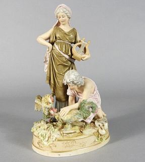 Continental Neoclassical Style Porcelain Group