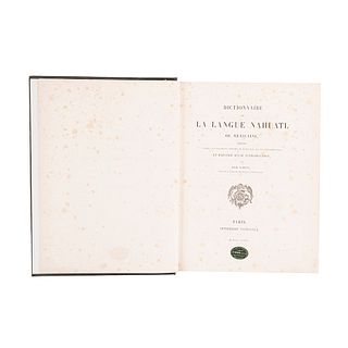 Siméon, Rémi (Introducción). Dictionnaire de la Langue Nahuatl ou Mexicaine. Paris: Imprimerie Nationale, 1885.