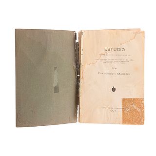 Madero, Francisco I. Estudio sobre la Conveniencia de la Construcción de una Presa en el Cañón de Fernández, Río Nazas. Coahuila: 1907.