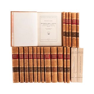 Biblioteca Histórica Mexicana de Obras Inéditas. México: Antigua Librería Robredo de José Porrúa e Hijos, 1938 - 1940. Piezas: 20.