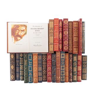 Easton Press. The 100 Greatest Books Ever Written. Huckleberry Finn, Alice's Adventures in Wonderland, Robinson Cruose... Piezas: 26.