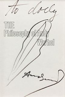 Andy Warhol - "The Philosophy of Andy Warhol" Original Soup Can Drawing