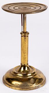 Unusual L. E. Brown's brass candlestick scale
