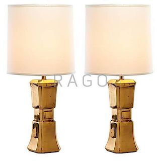 ALAIN CHERVET Pair of table lamps
