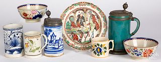 Group of miscellaneous porcelain, 19th c.
