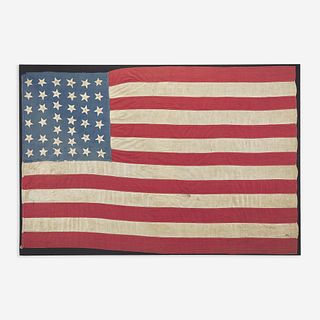 A 38-Star National American Flag commemorating Colorado statehood 1876-1889