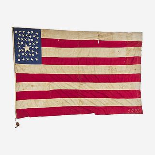 A rare 39/40-Star American National Flag commemorating North and South Dakota statehood circa 1889