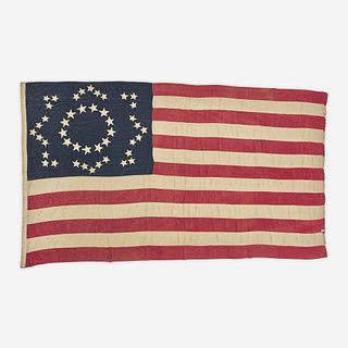 A 45-Star American National Flag commemorating Utah statehood circa 1896