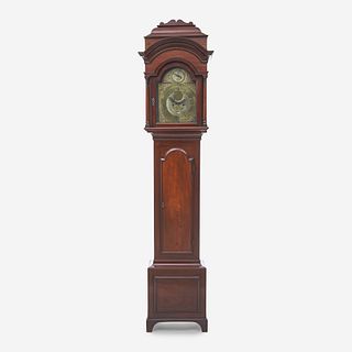A Chippendale carved mahogany tall case clock Works by Thomas Pearsall (1744-1825), New York, circa 1760