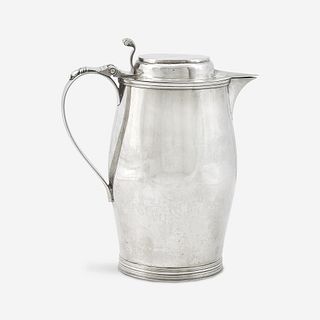 A silver covered pitcher William Van Beuren (1767-1832), New York, NY and Newark, NJ, circa 1795