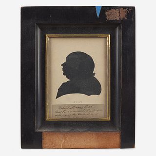 American School 19th century A portrait silhouette of Robert Morris (1734-1806)