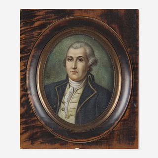 After James Peale, Sr. (1749-1831) Portrait Miniature of the Honorable James Bridge, dated "1792"