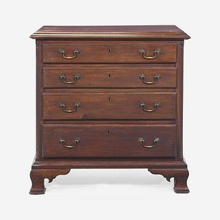 A Chippendale carved cherry chest of drawers Possibly Lancaster County, PA, circa 1770