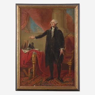 After Gilbert Stuart (1755-1828), American School 19th century The Landsdowne Portrait of George Washington (1732-1799)