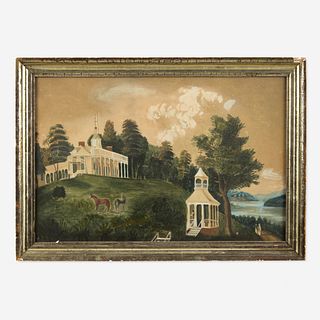 American School 19th century View of Mount Vernon