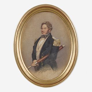 Jane Bushby (English, 19th century) Small Portrait of Admiral Sir John Ross (1777-1856), circa 1830