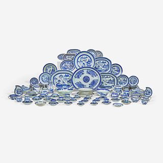 A large group of Chinese Export porcelain Canton tablewares Primarily first half 19th century