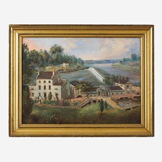 American School 19th century After John T. Bowen (c. 1801-1856) View of Fairmount Water-Works with Schuylkill in the Distance, circa 1840