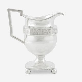 A Classical silver water pitcher Garret Forbes, New York, NY, early 19th century