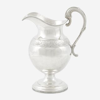 A Classical silver water pitcher Thomas Charles Fletcher (1787-1866), Philadelphia, PA, early 19th century