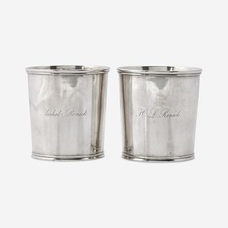 A pair of silver beakers Robert Wilson and William Wilson (active circa 1825-1846), Philadelphia, PA, circa 1840