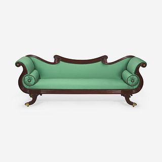 A Classical carved mahogany sofa Boston, MA, circa 1810-1815